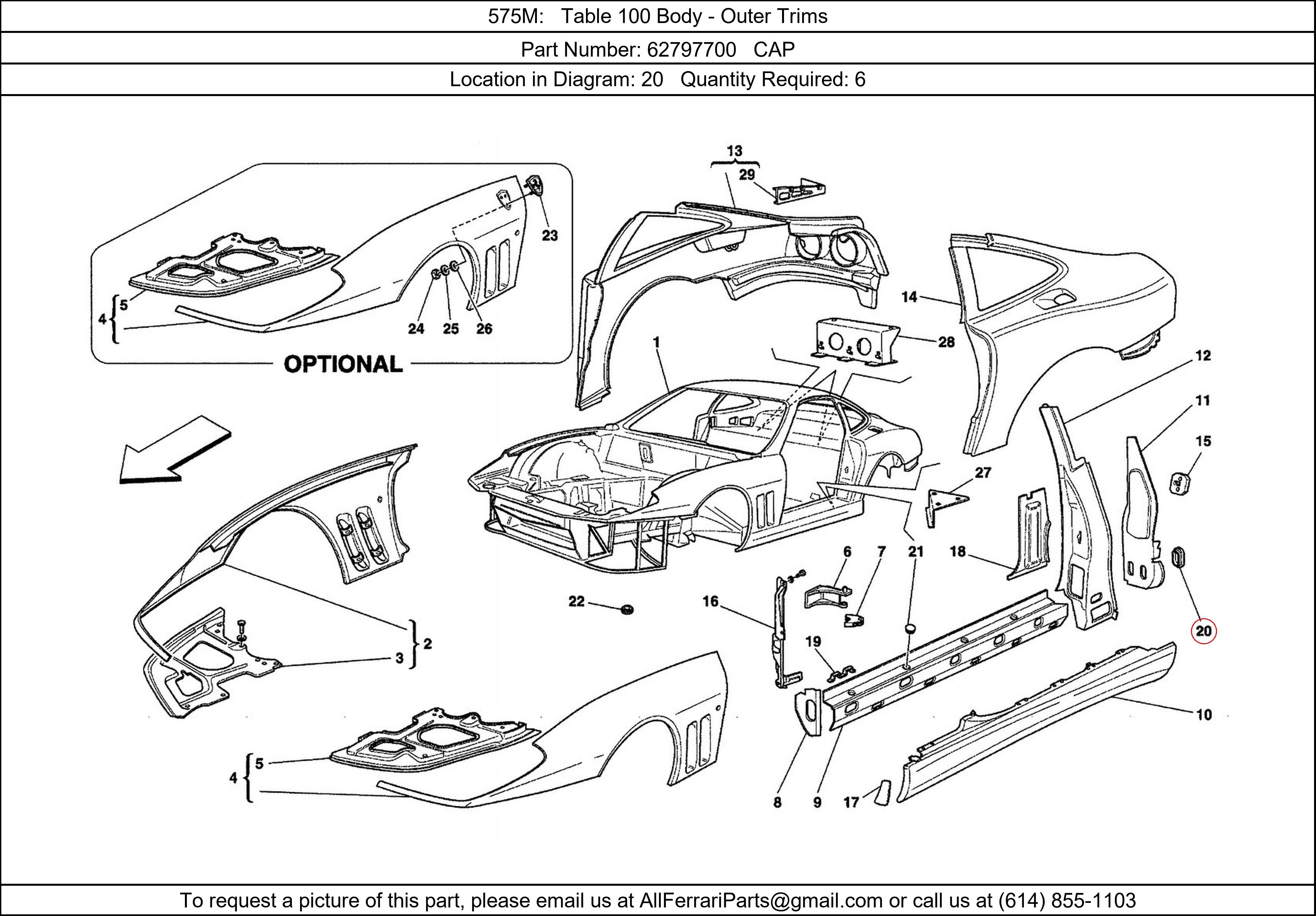 Ferrari Part 62797700