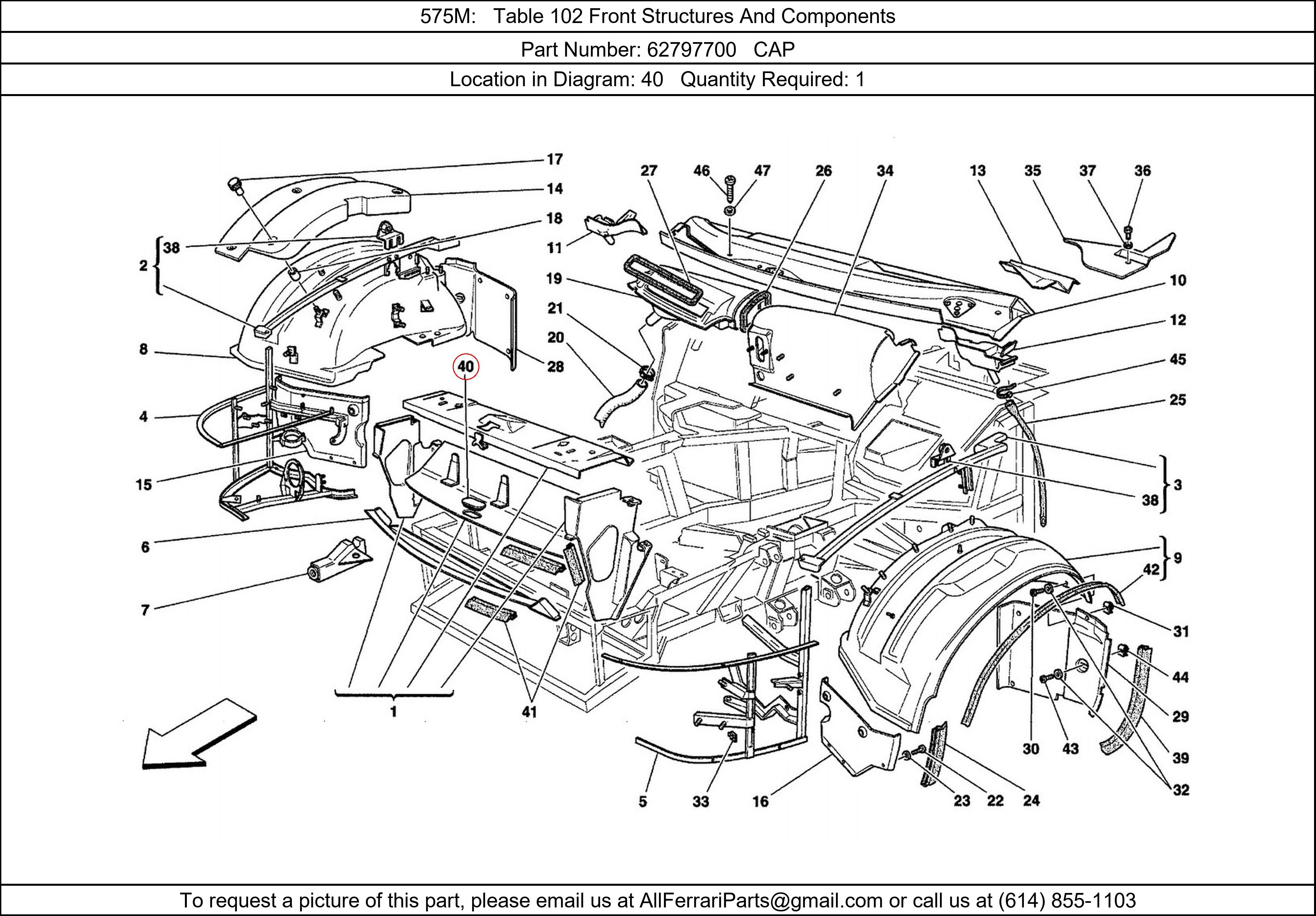 Ferrari Part 62797700