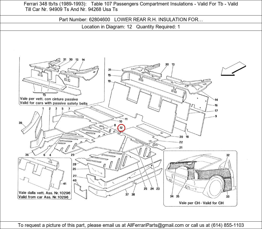 Ferrari Part 62804600