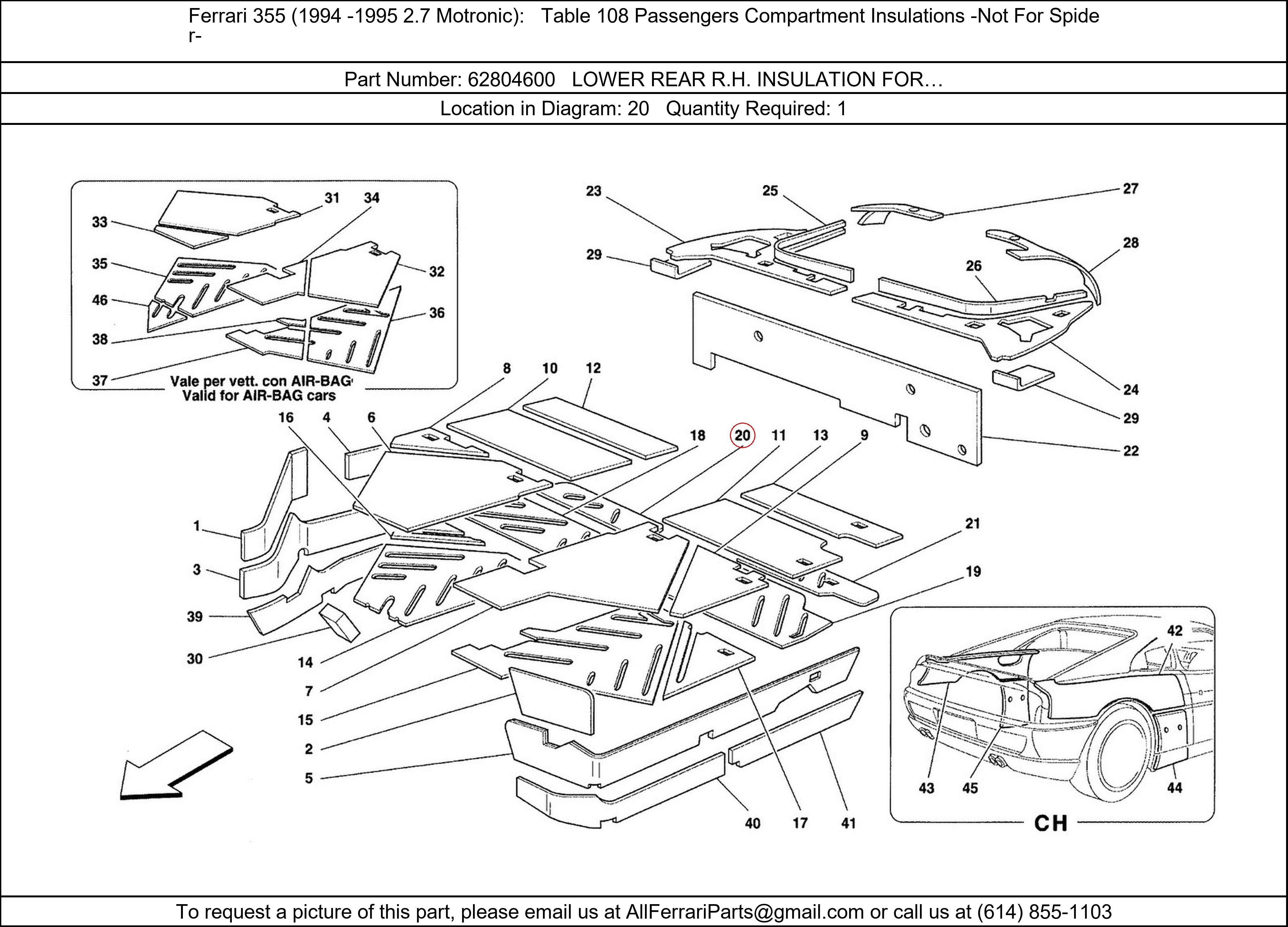 Ferrari Part 62804600