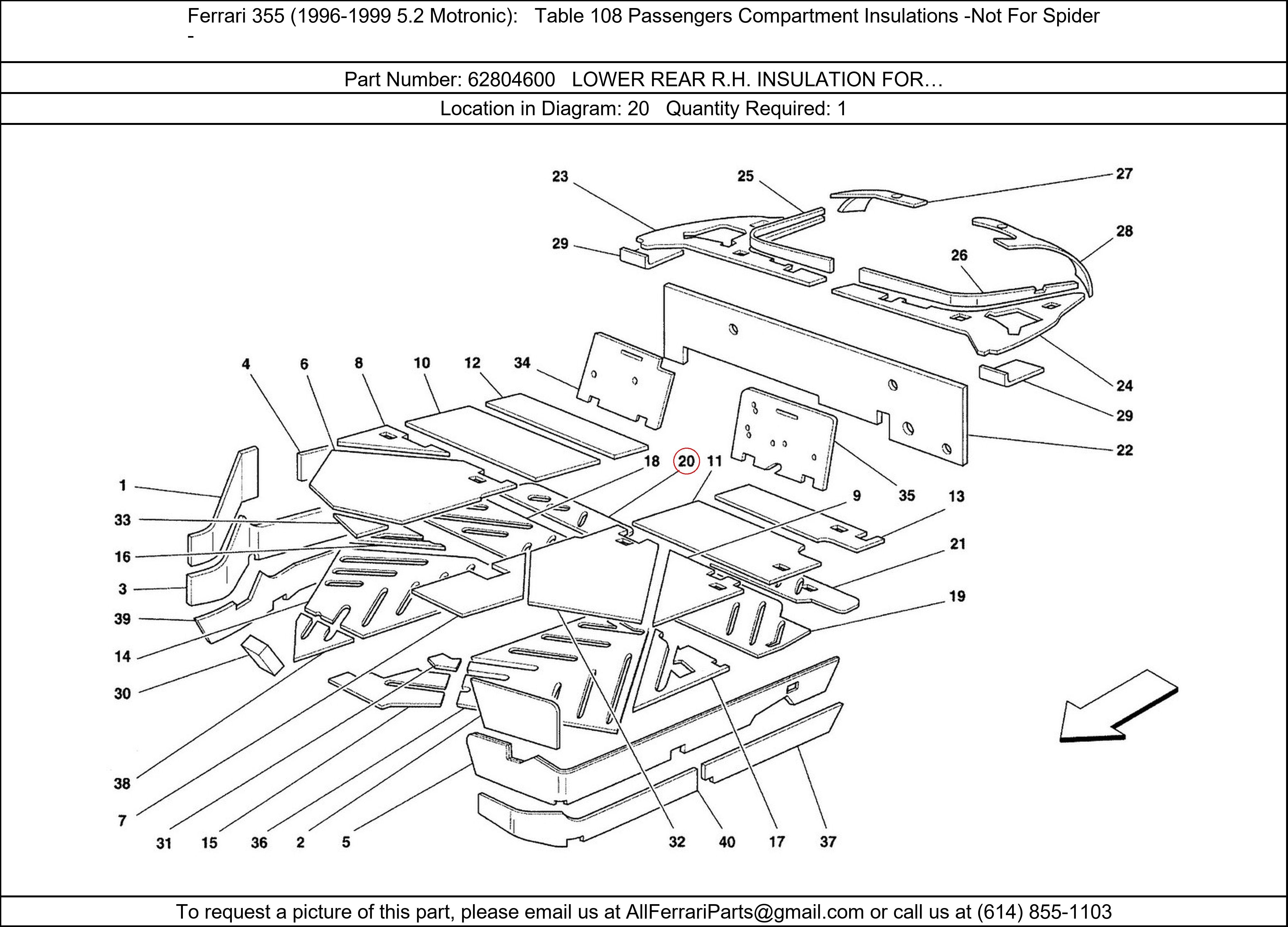 Ferrari Part 62804600