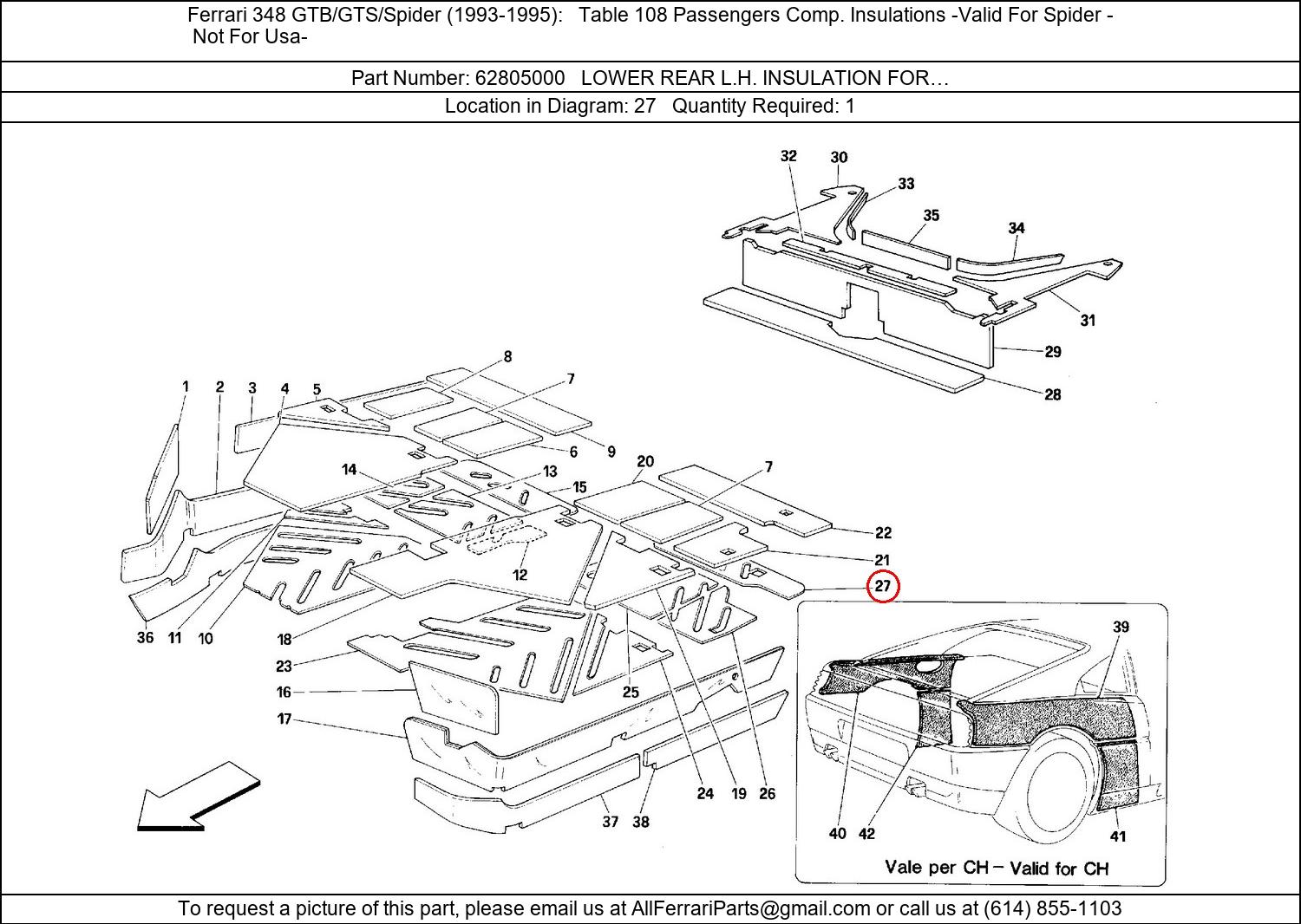 Ferrari Part 62805000