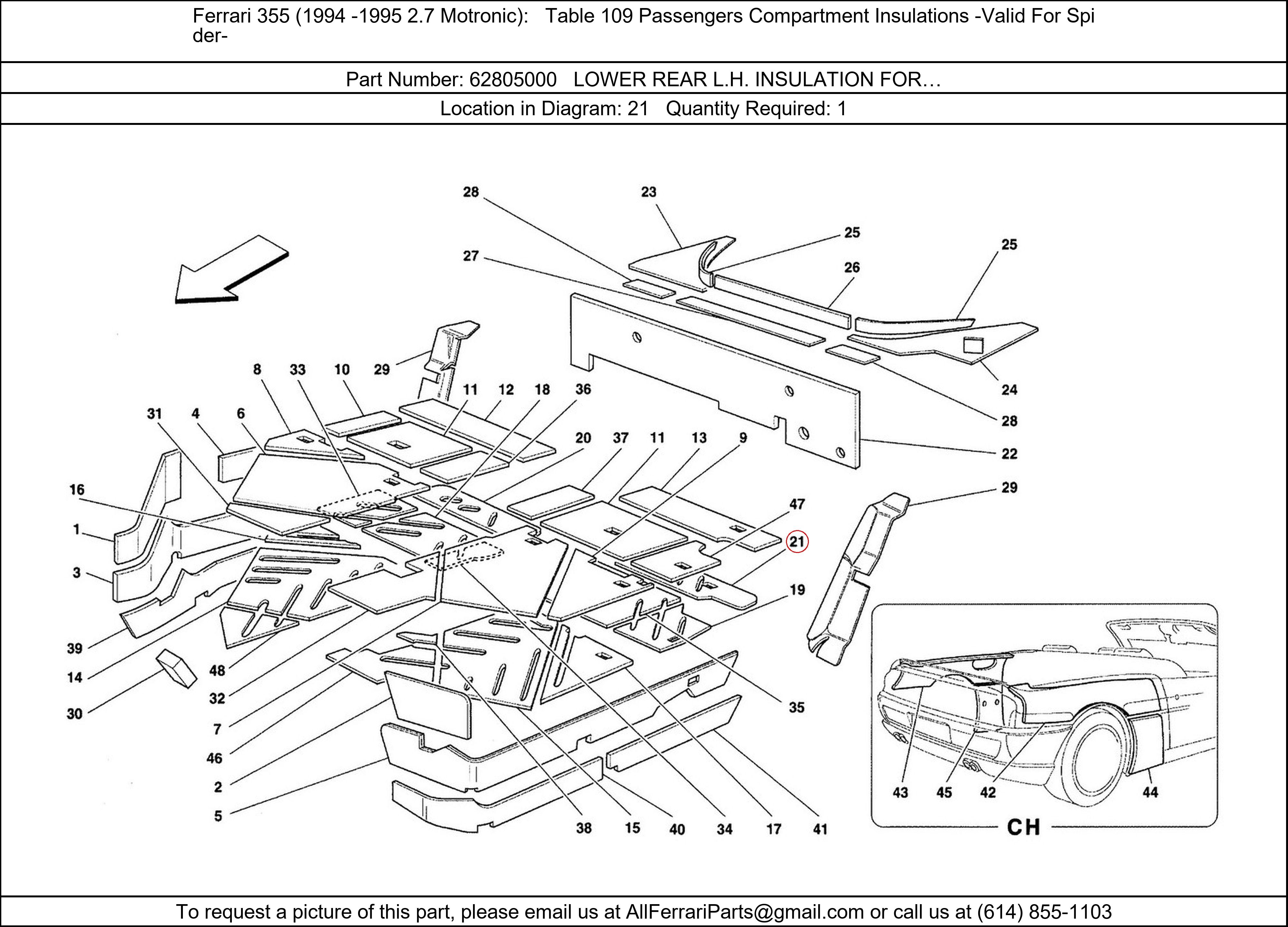 Ferrari Part 62805000