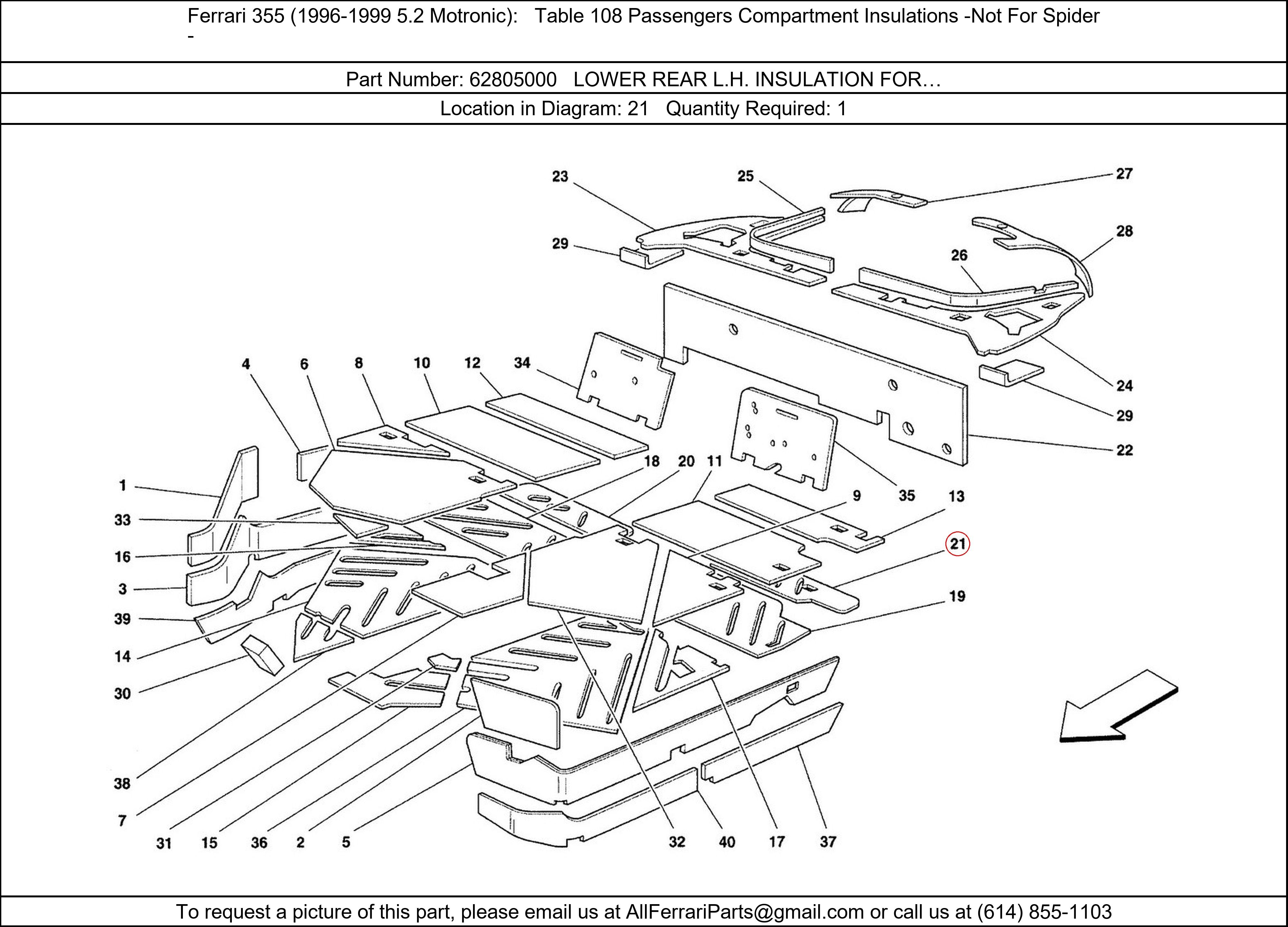 Ferrari Part 62805000