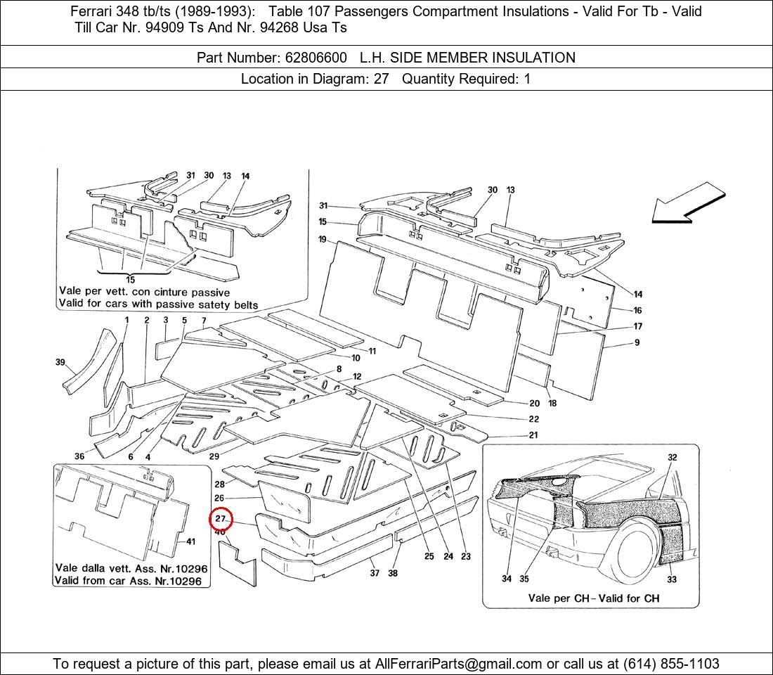 Ferrari Part 62806600