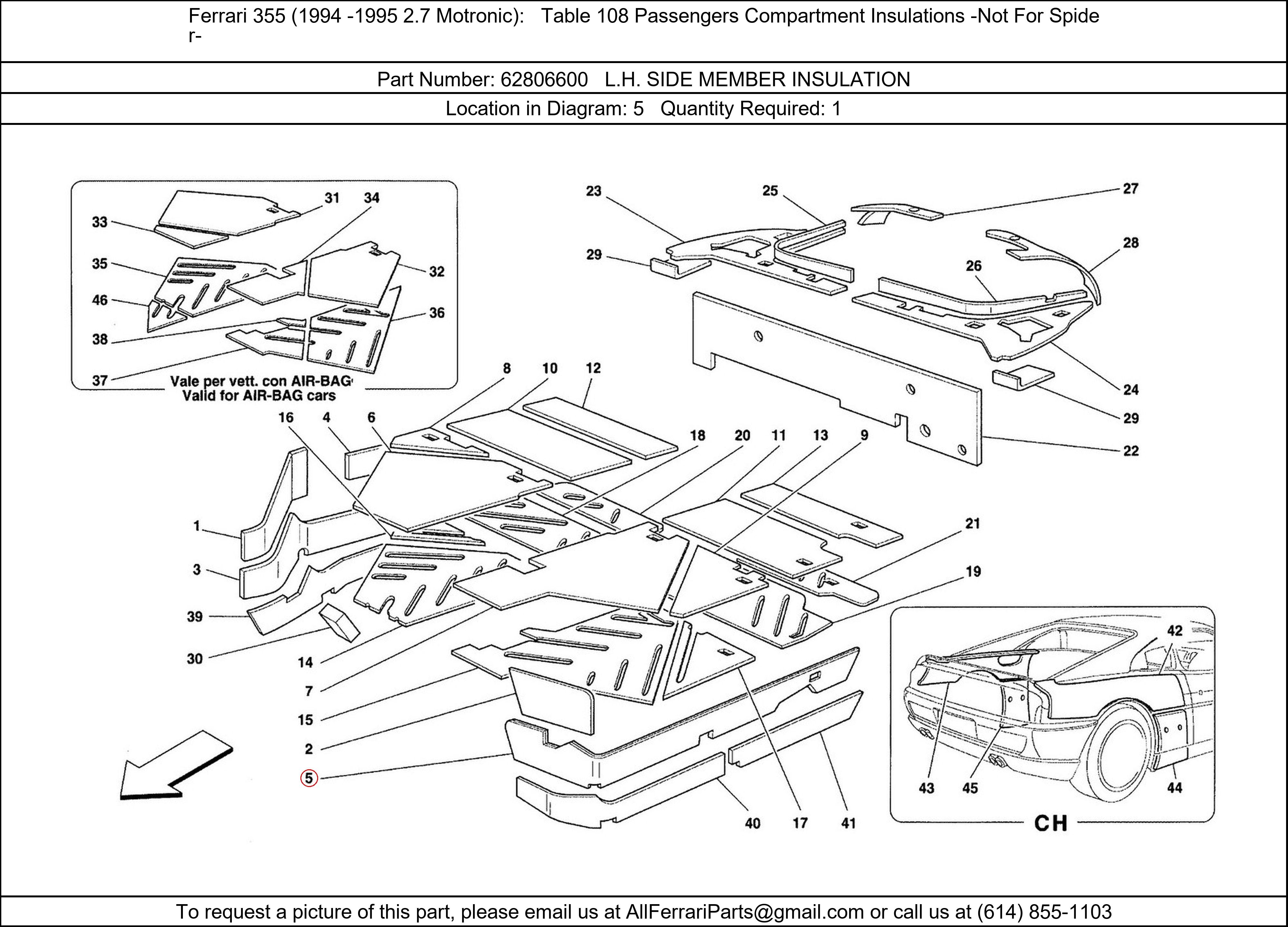 Ferrari Part 62806600