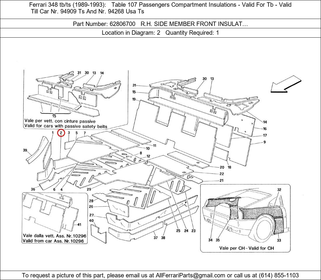 Ferrari Part 62806700