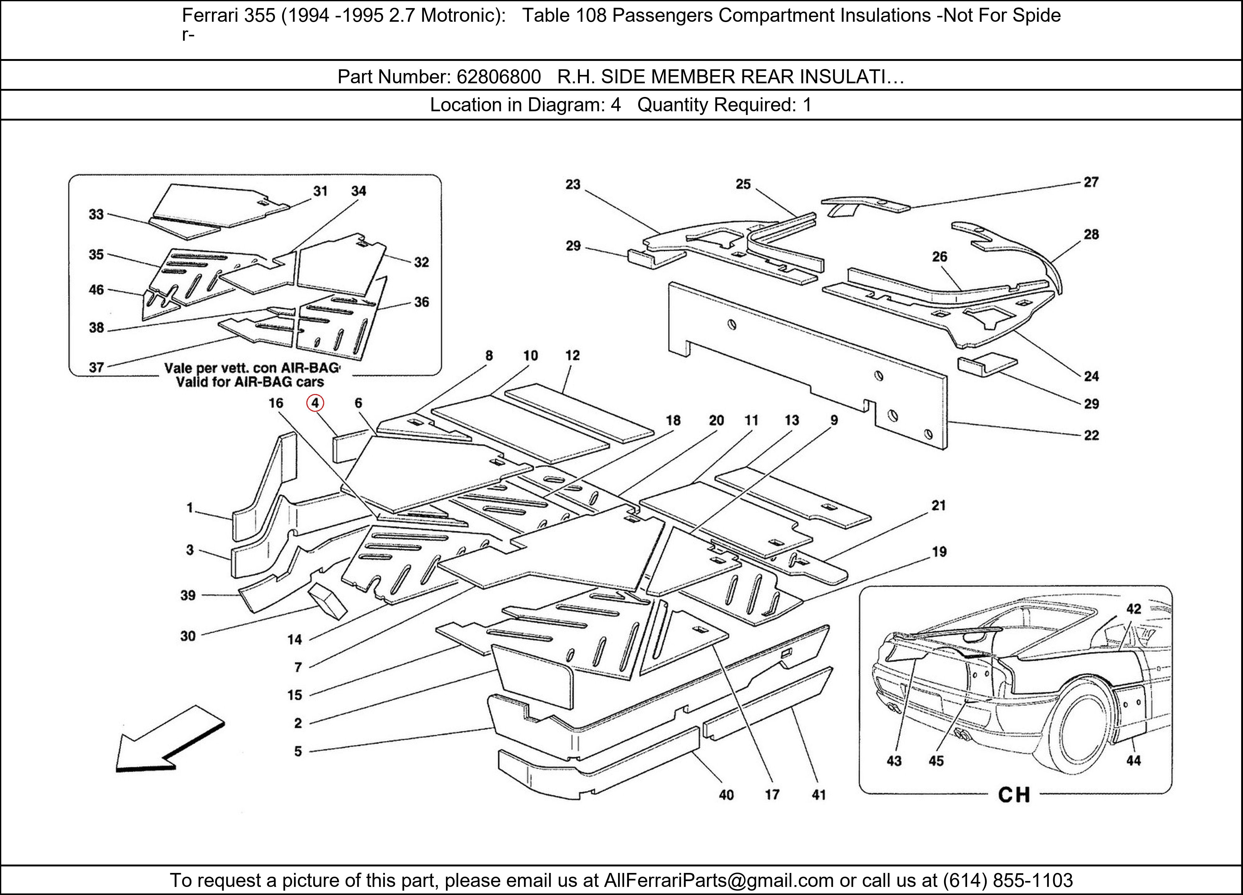 Ferrari Part 62806800