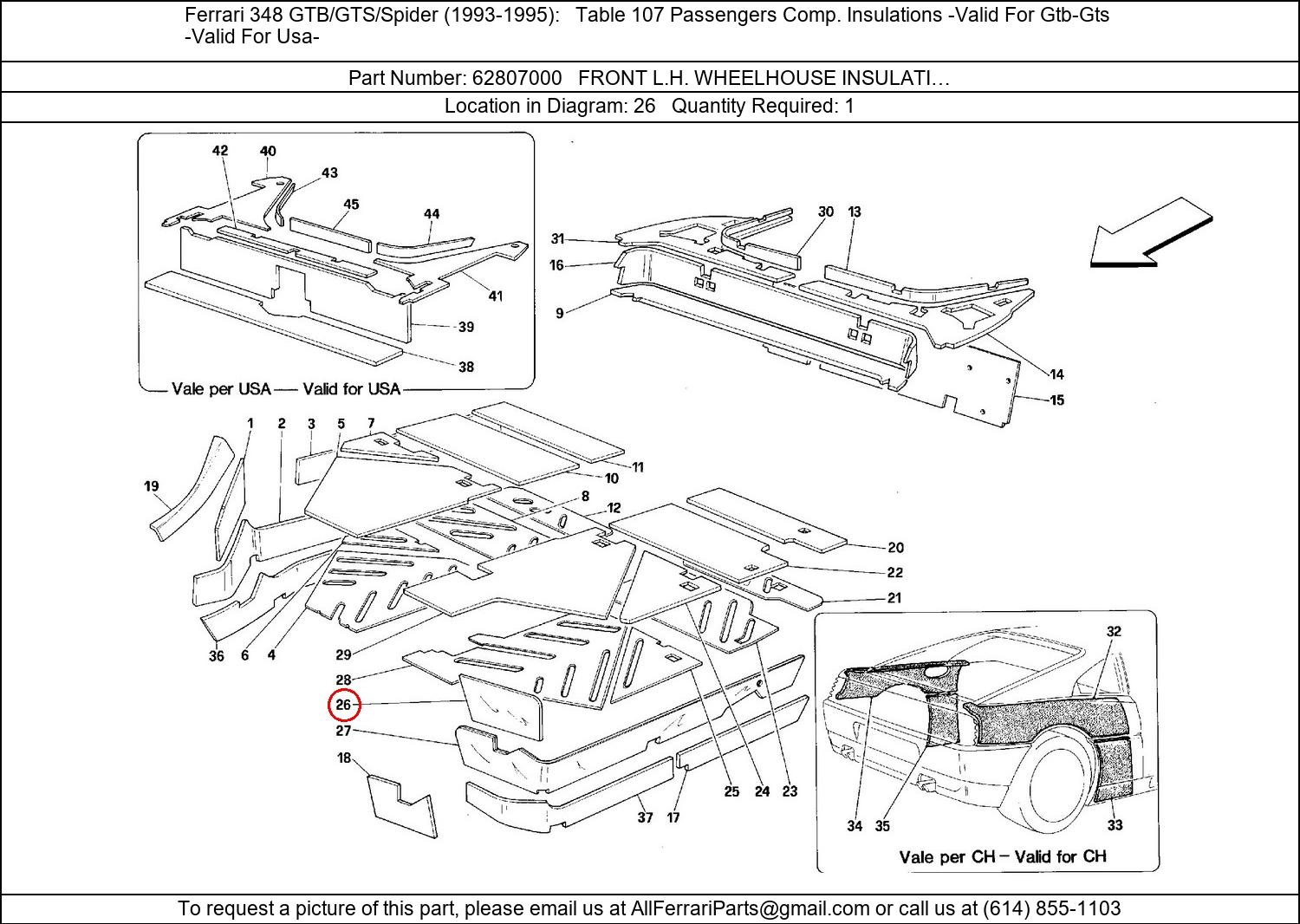 Ferrari Part 62807000