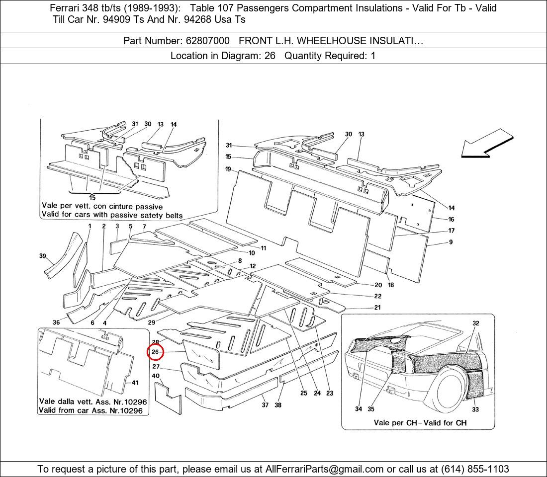 Ferrari Part 62807000