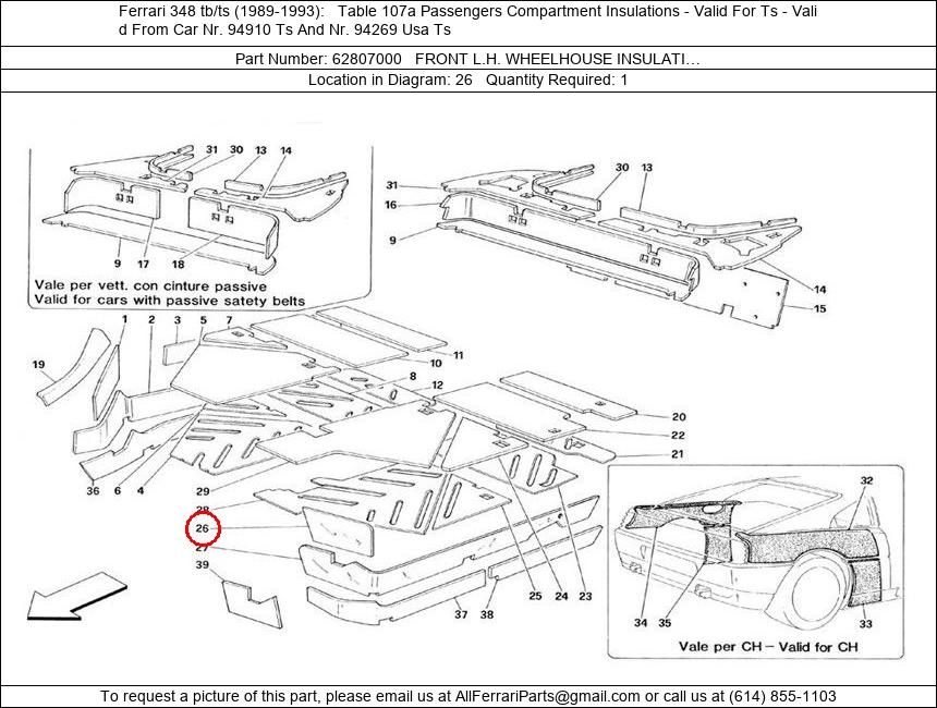 Ferrari Part 62807000