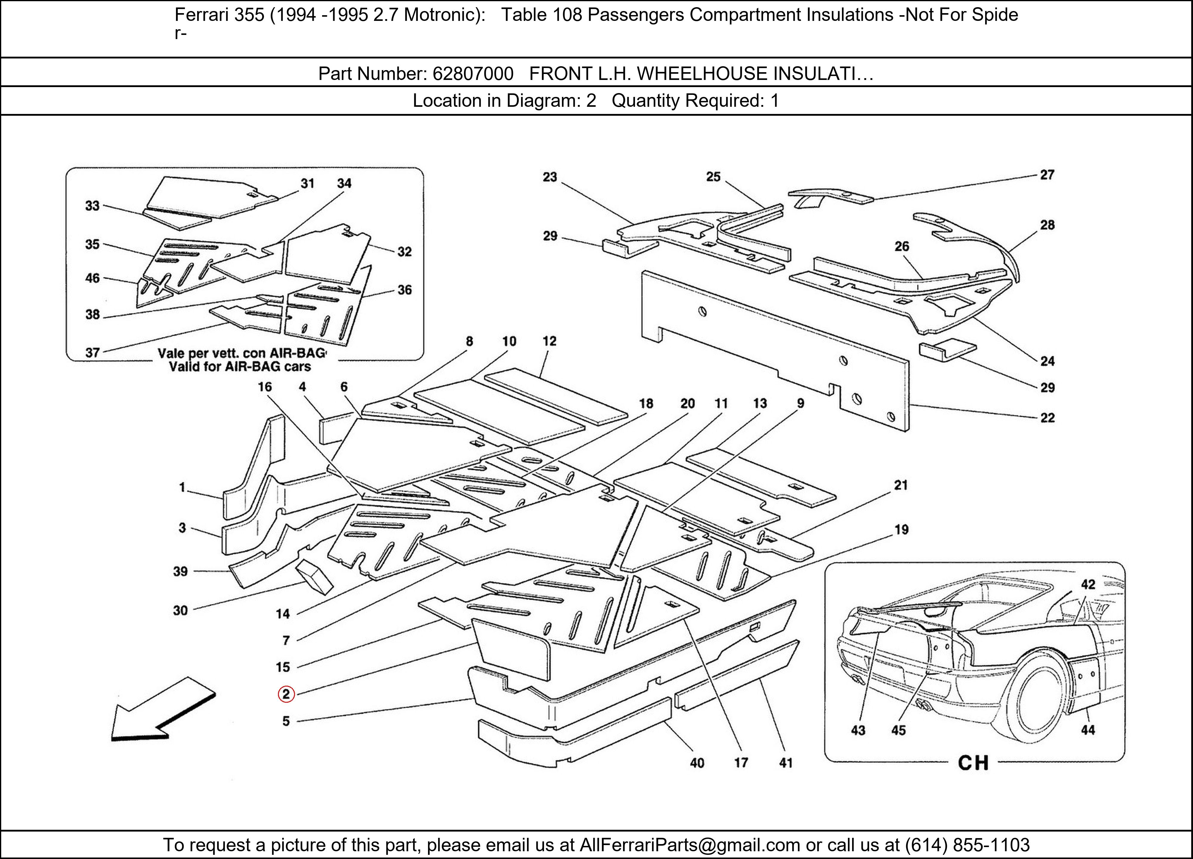 Ferrari Part 62807000