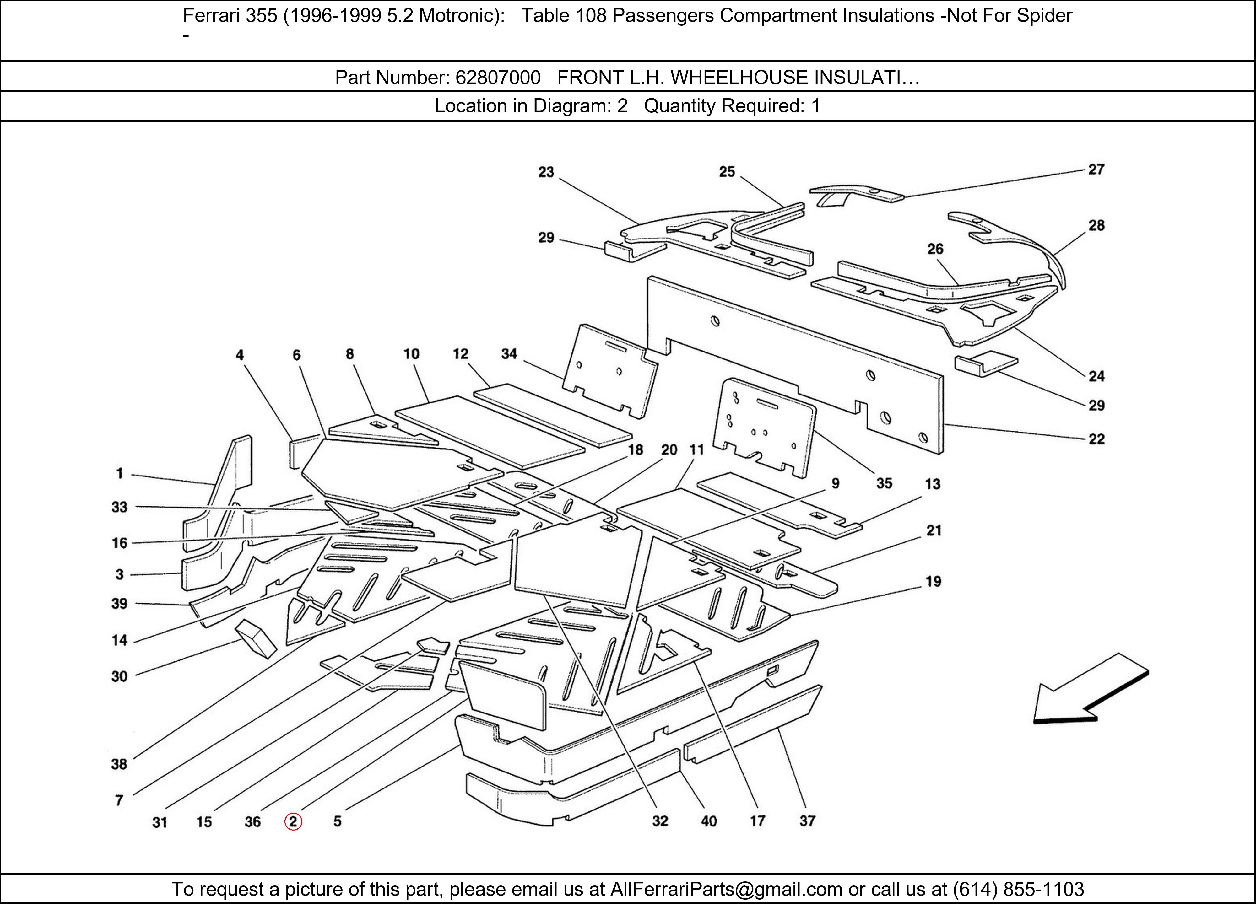 Ferrari Part 62807000