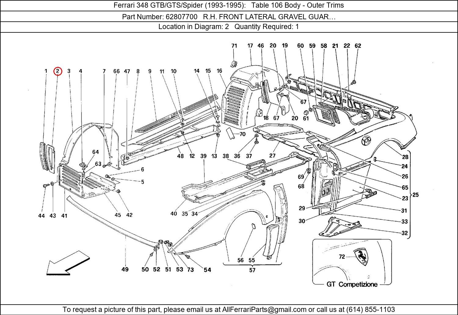 Ferrari Part 62807700