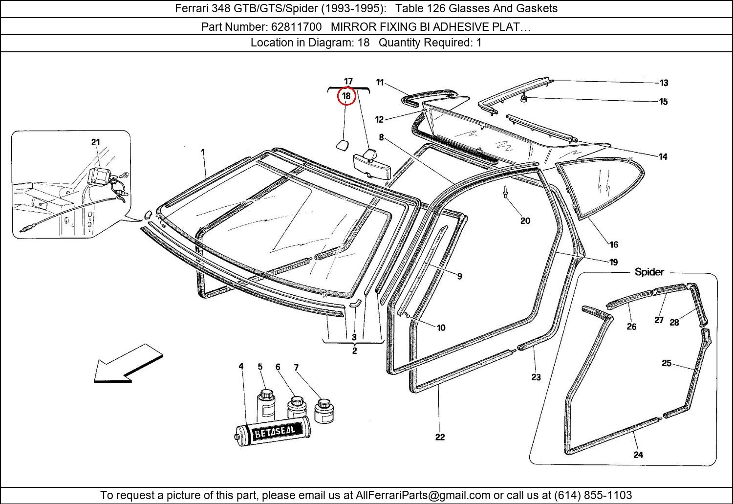 Ferrari Part 62811700