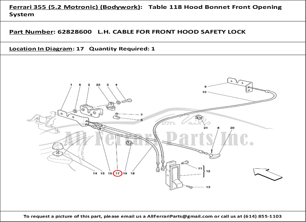 Ferrari Part 62828600