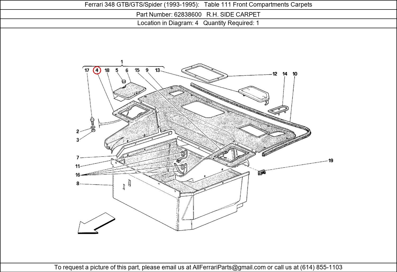 Ferrari Part 62838600