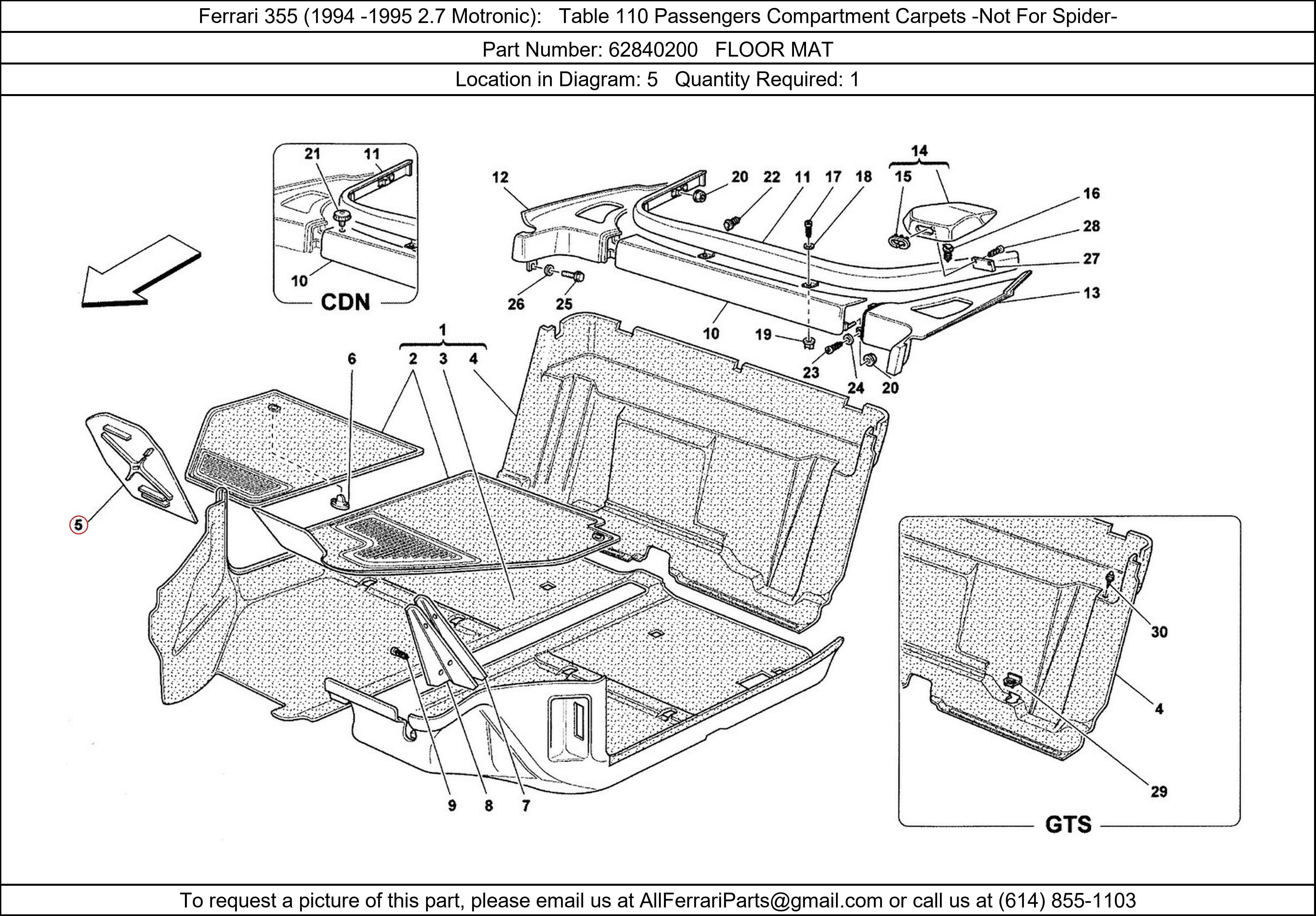 Ferrari Part 62840200