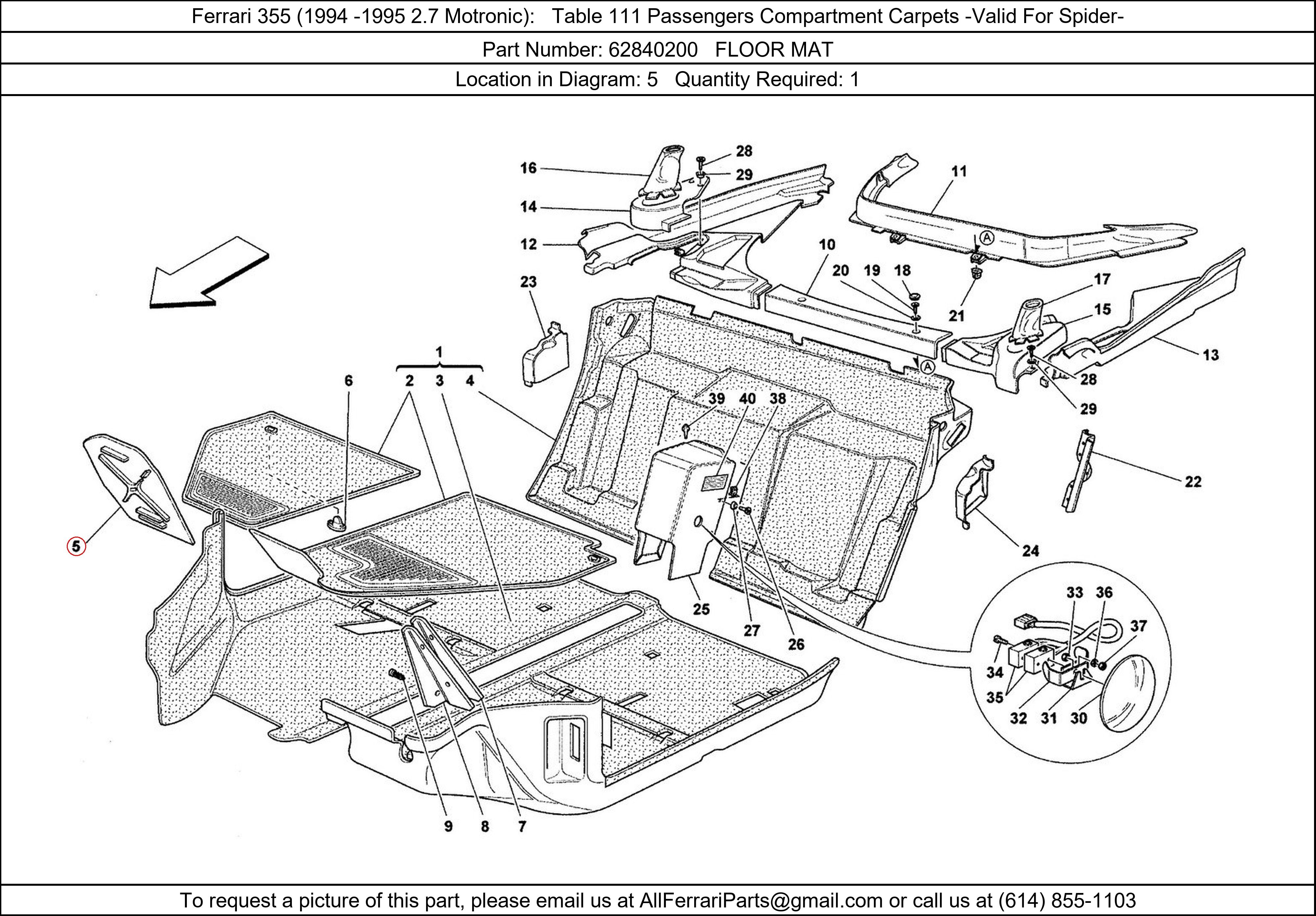 Ferrari Part 62840200