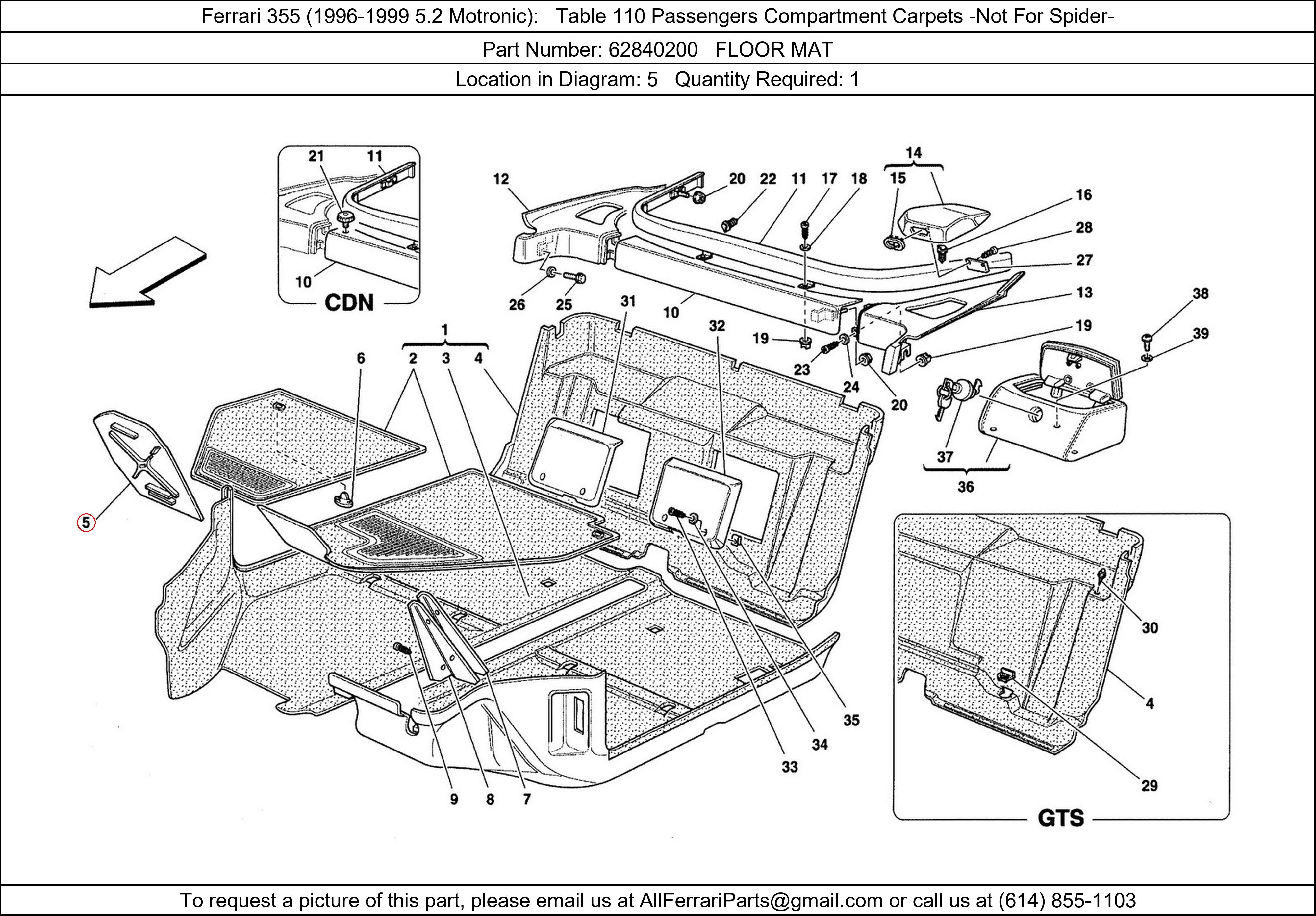 Ferrari Part 62840200