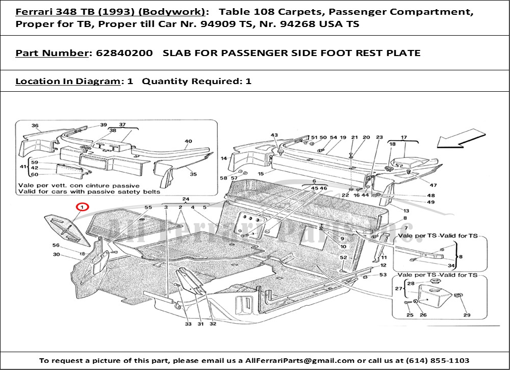 Ferrari Part 62840200