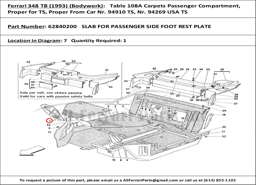 Ferrari Part 62840200