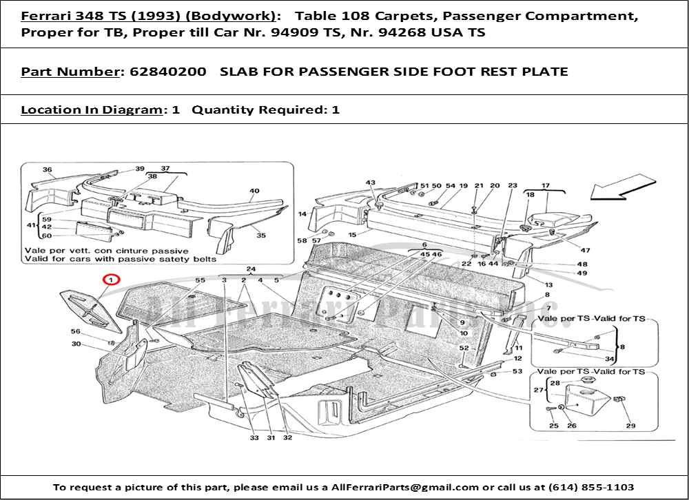 Ferrari Part 62840200