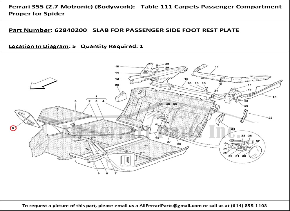 Ferrari Part 62840200