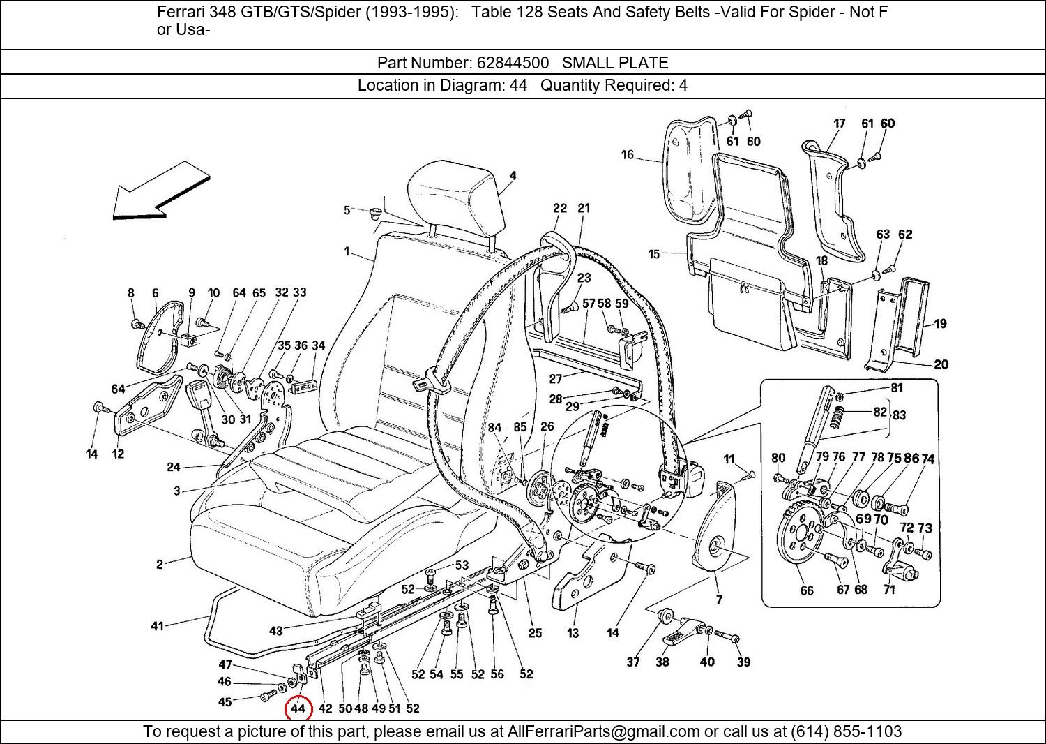 Ferrari Part 62844500