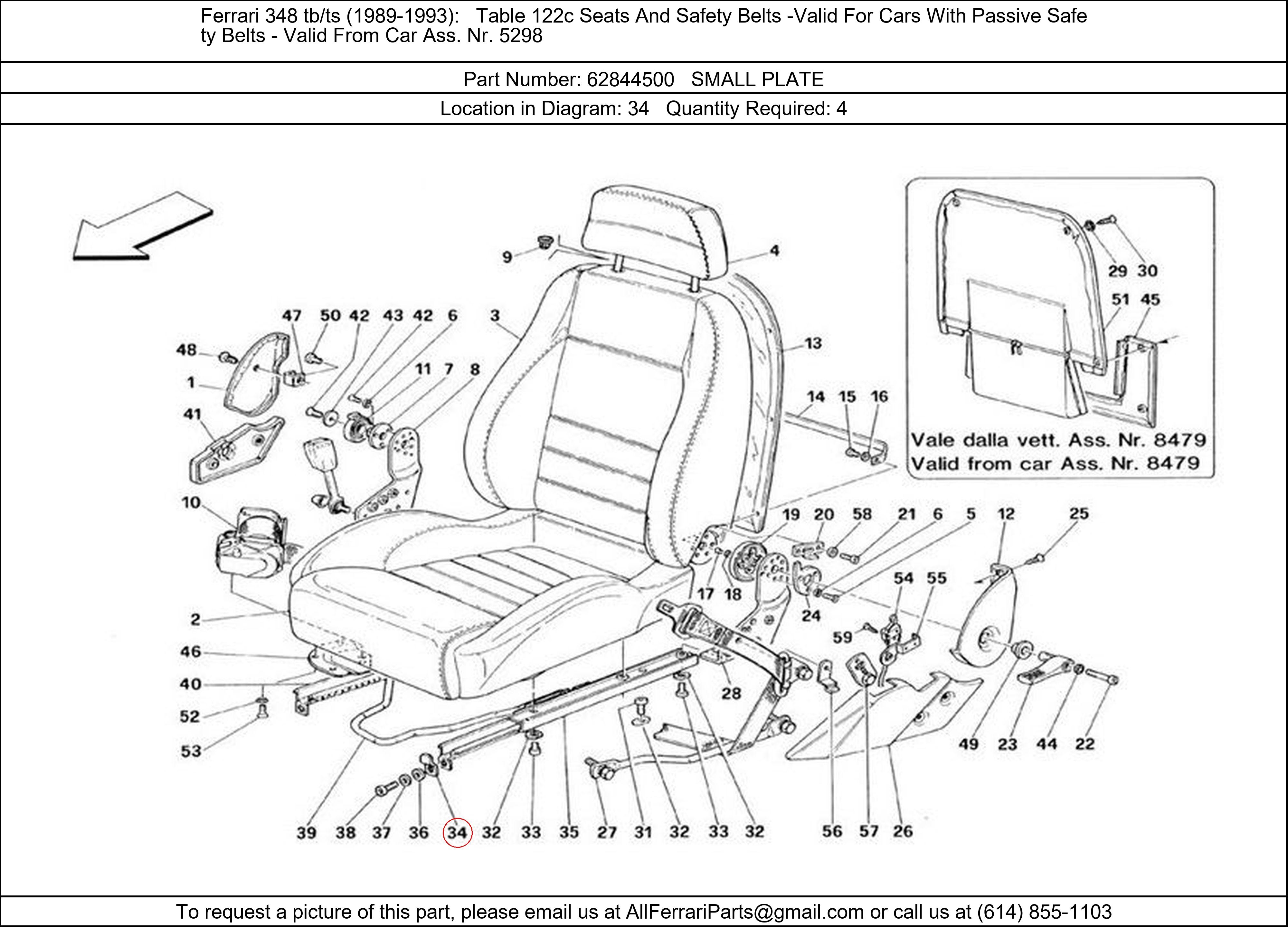 Ferrari Part 62844500