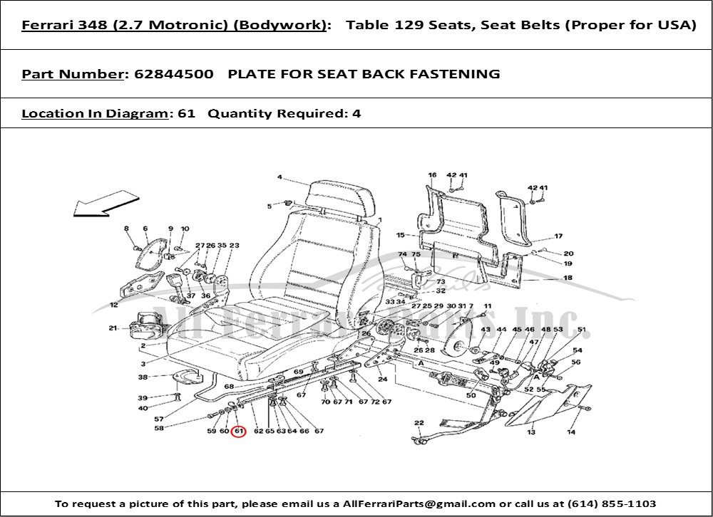 Ferrari Part 62844500