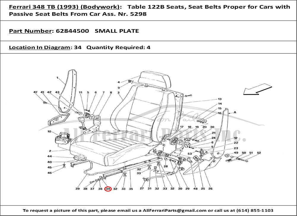 Ferrari Part 62844500