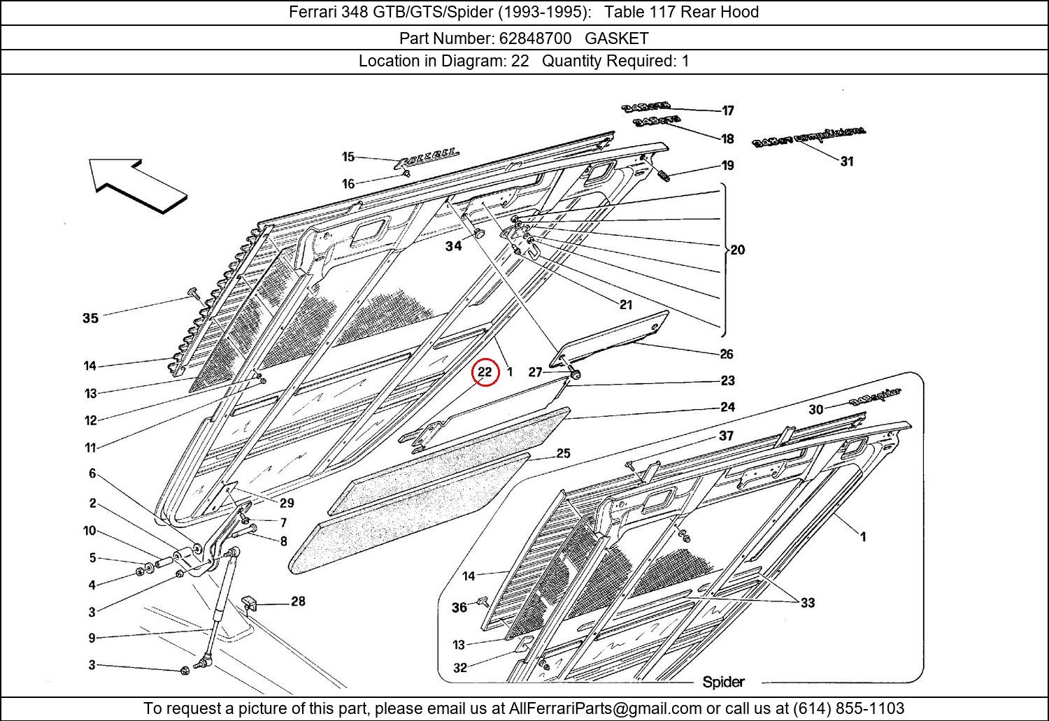 Ferrari Part 62848700