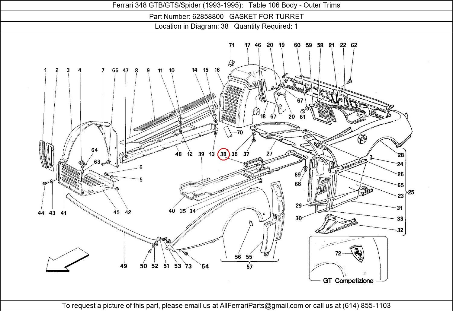 Ferrari Part 62858800