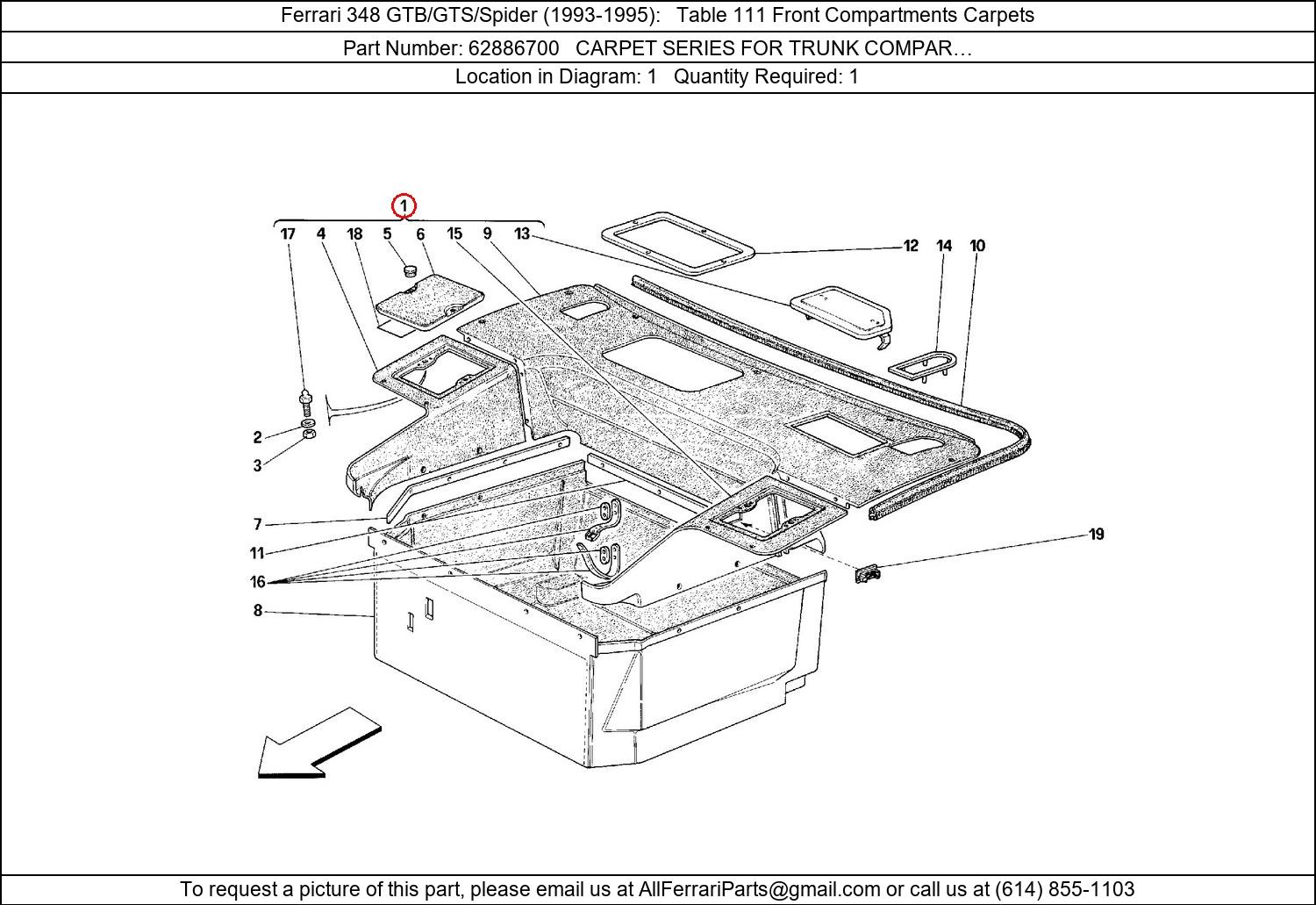 Ferrari Part 62886700