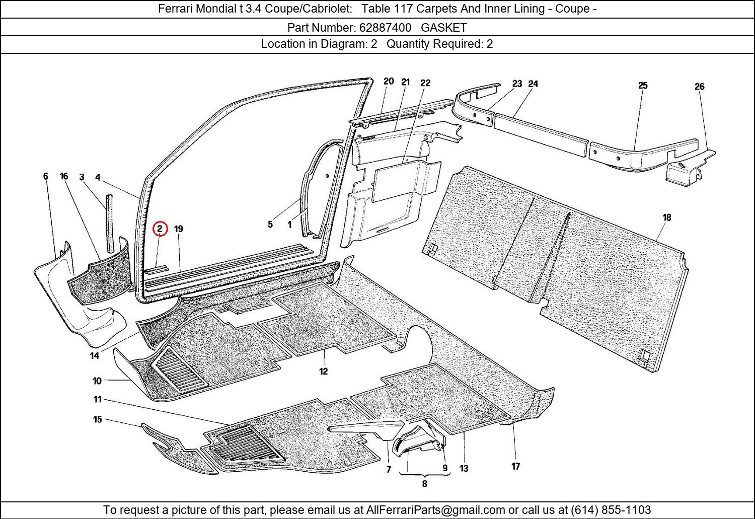 Ferrari Part 62887400