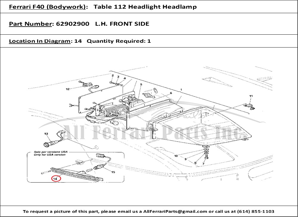 Ferrari Part 62902900