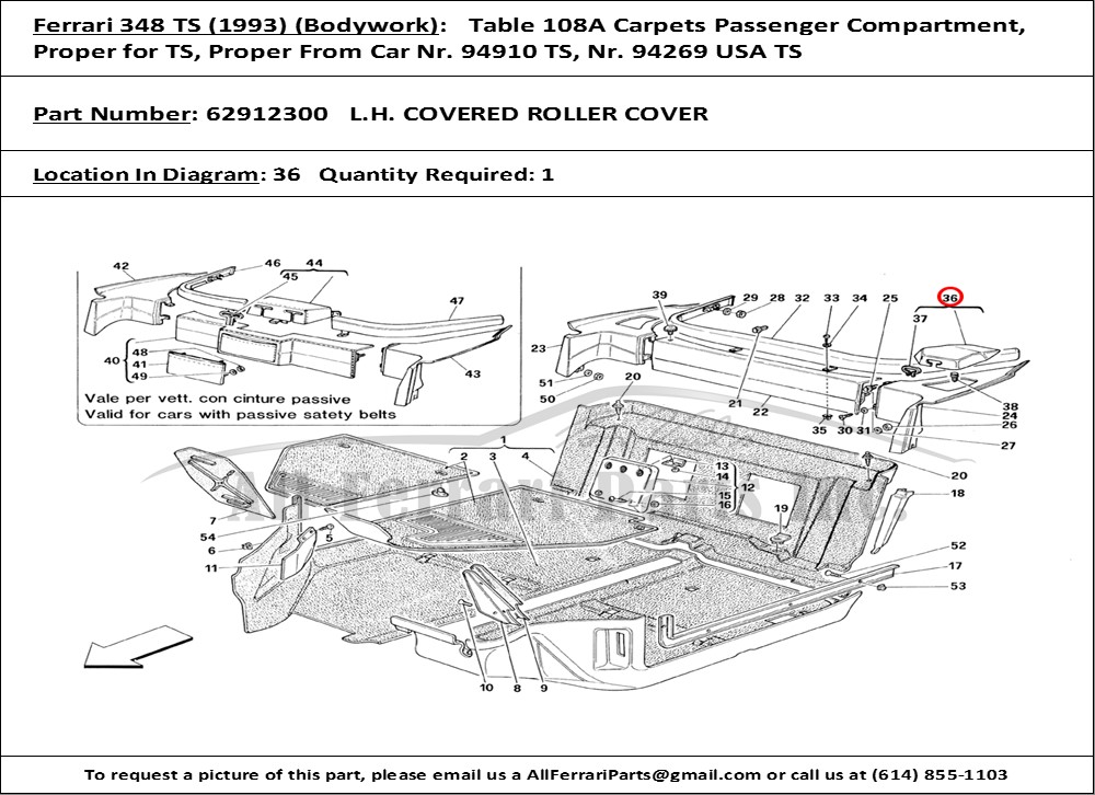 Ferrari Part 62912300