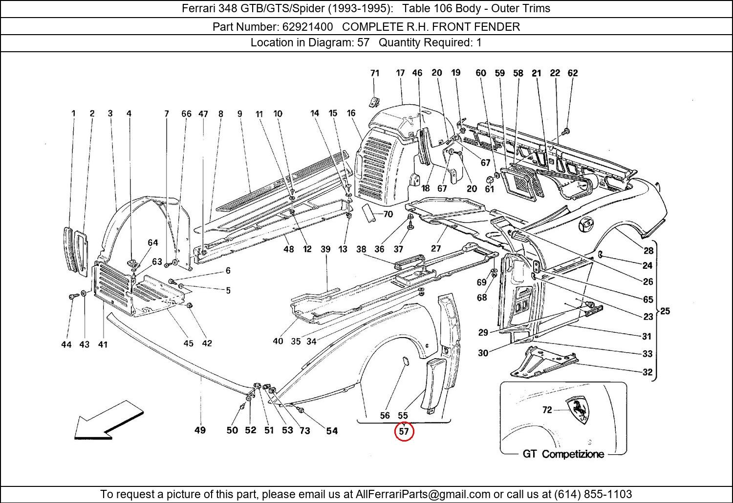 Ferrari Part 62921400