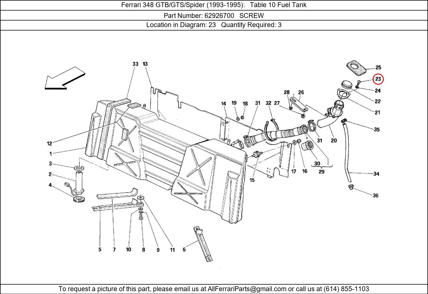 Ferrari Part 62926700