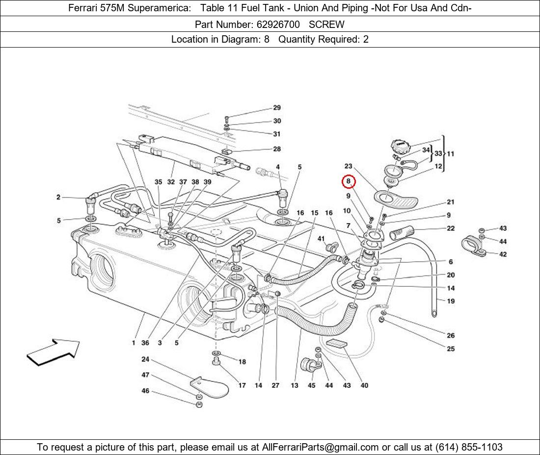 Ferrari Part 62926700