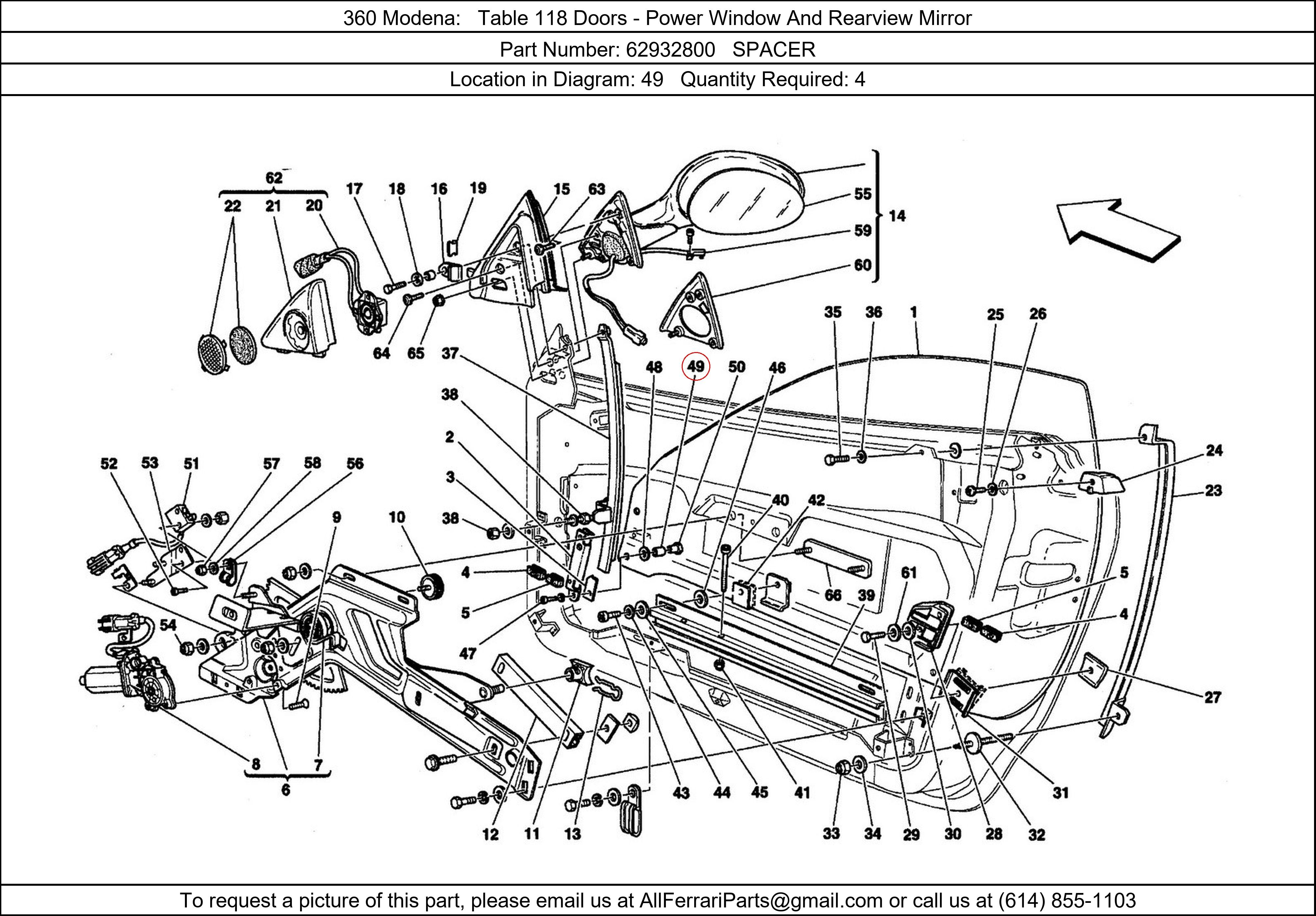 Ferrari Part 62932800