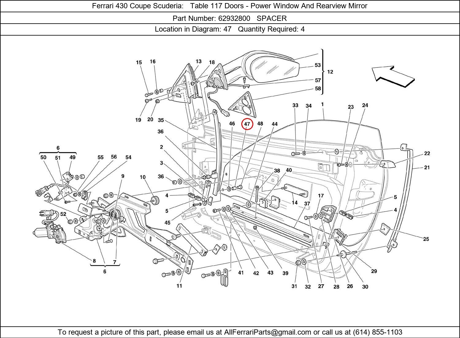 Ferrari Part 62932800