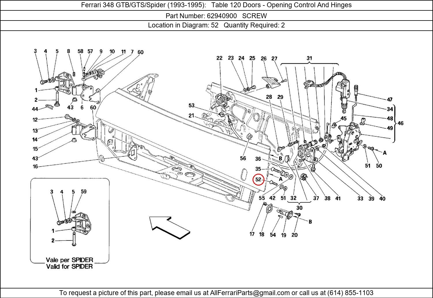 Ferrari Part 62940900