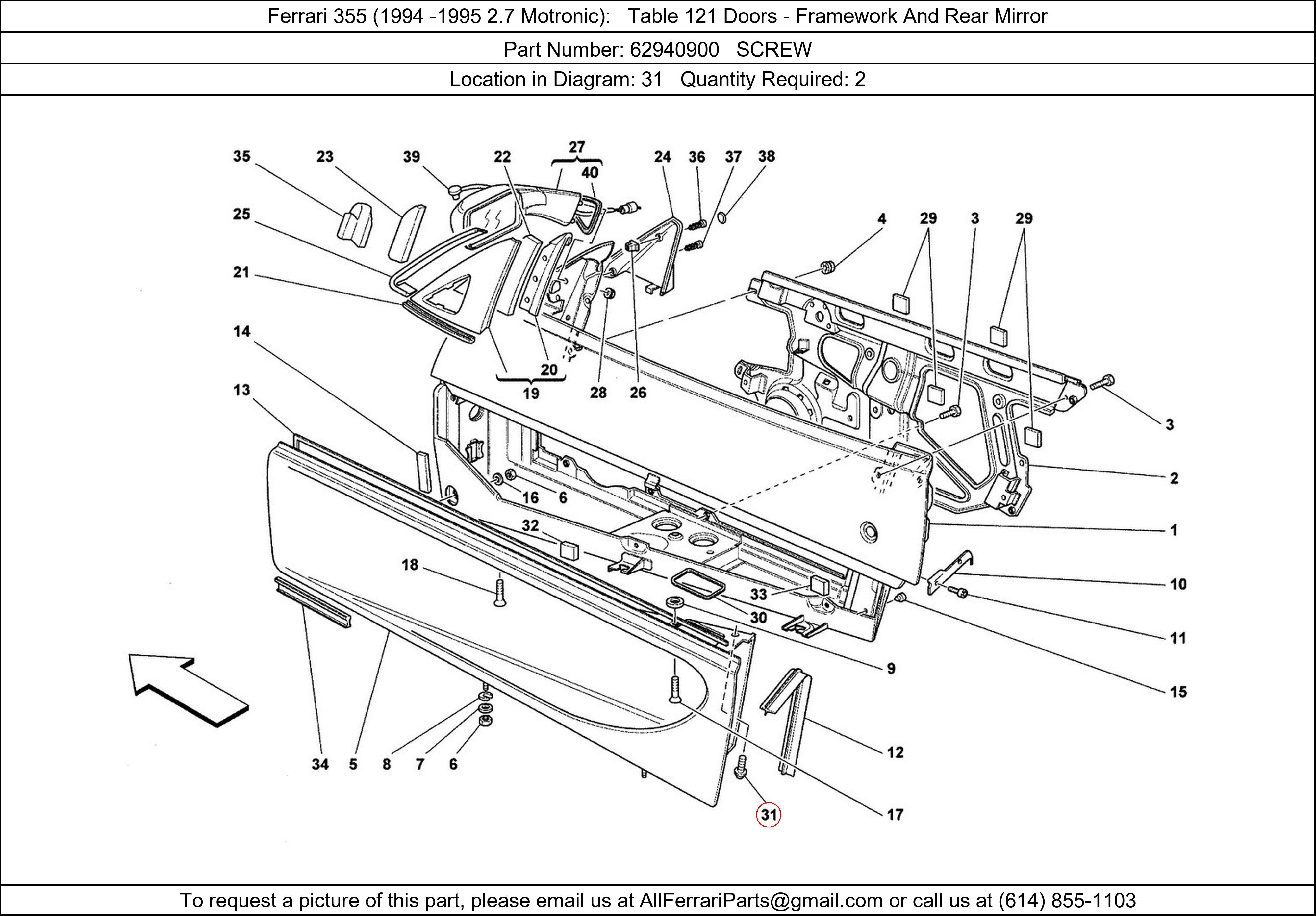 Ferrari Part 62940900