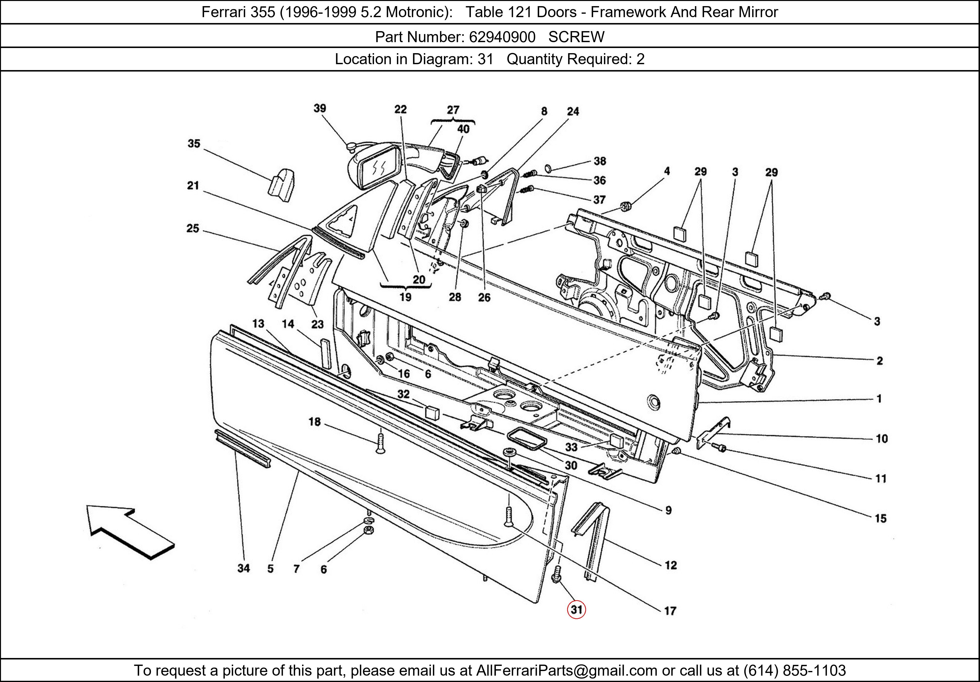 Ferrari Part 62940900