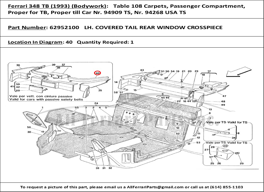 Ferrari Part 62952100