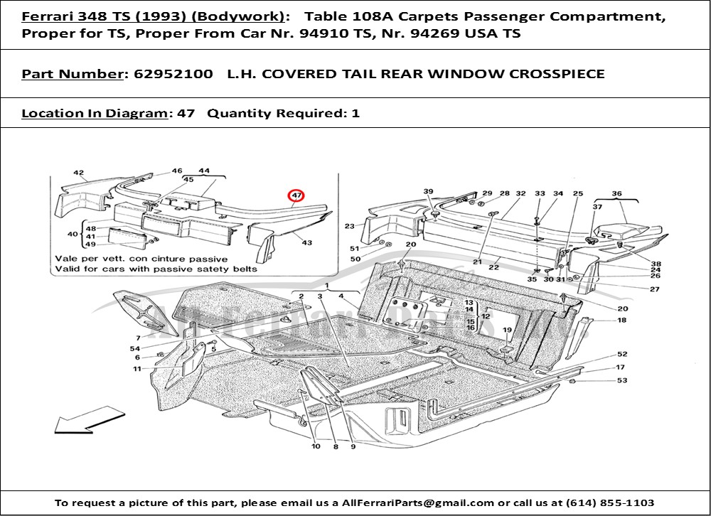 Ferrari Part 62952100