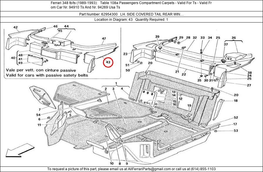 Ferrari Part 62954300