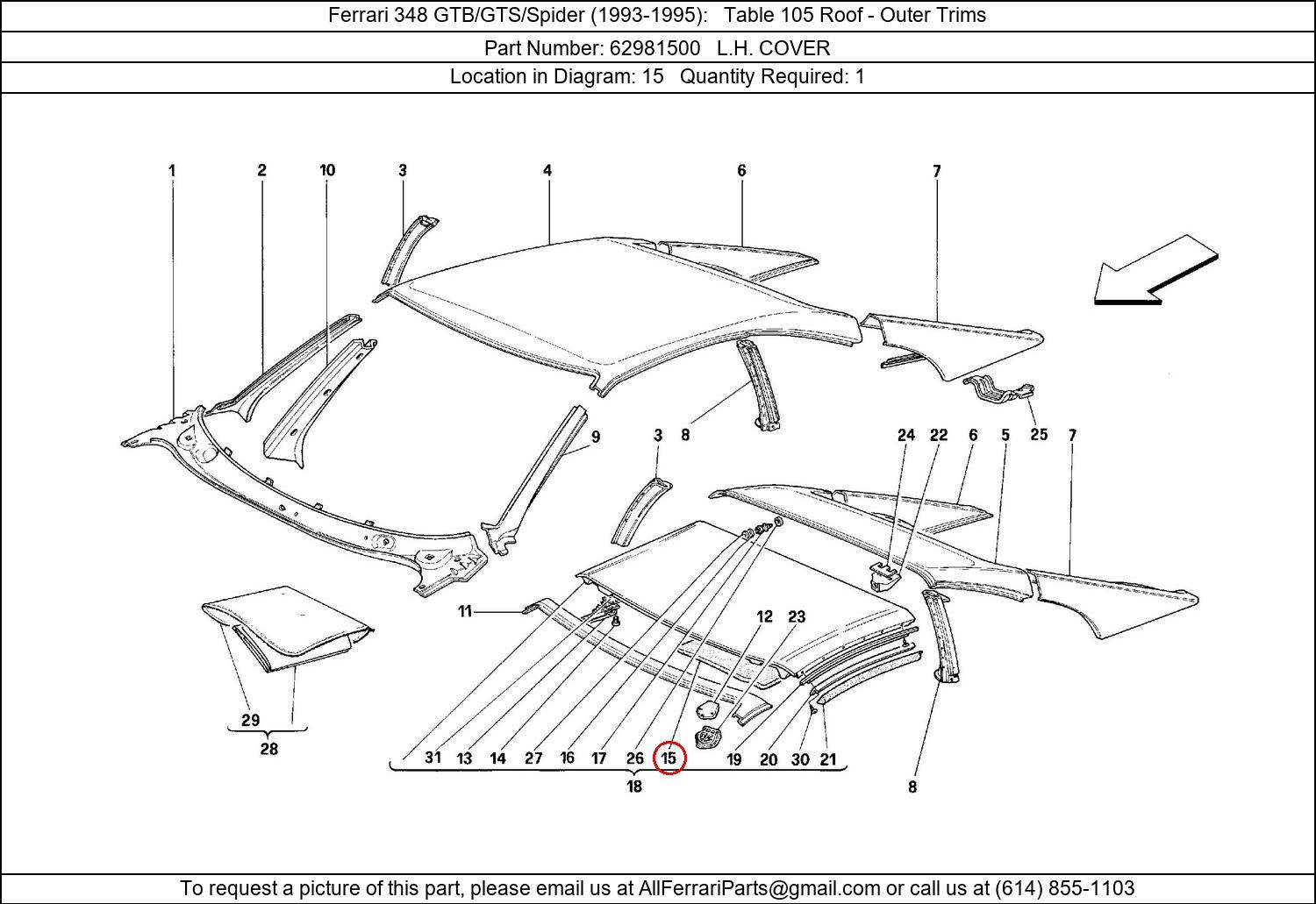 Ferrari Part 62981500